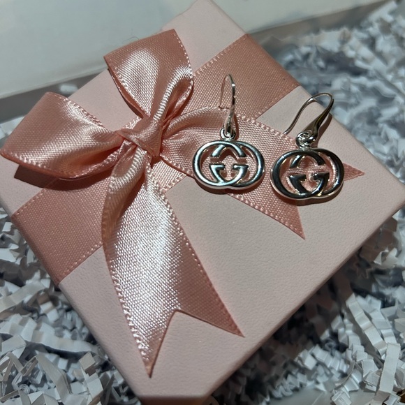 Gucci Luxury Logo Statement Earrings Sterling Silver ✨💫 - Picture 4 of 9